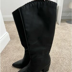 black cow girl boots